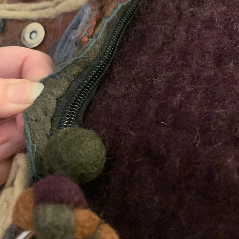 NEW Anthropologie Rising Tide handmade wool purse - Picture 14 of 16